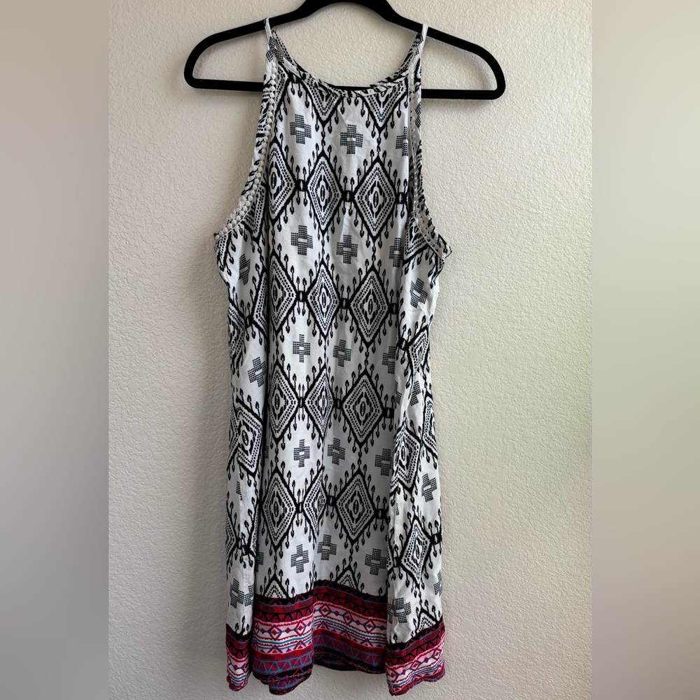 Mudd Black and White Patterned Dress
